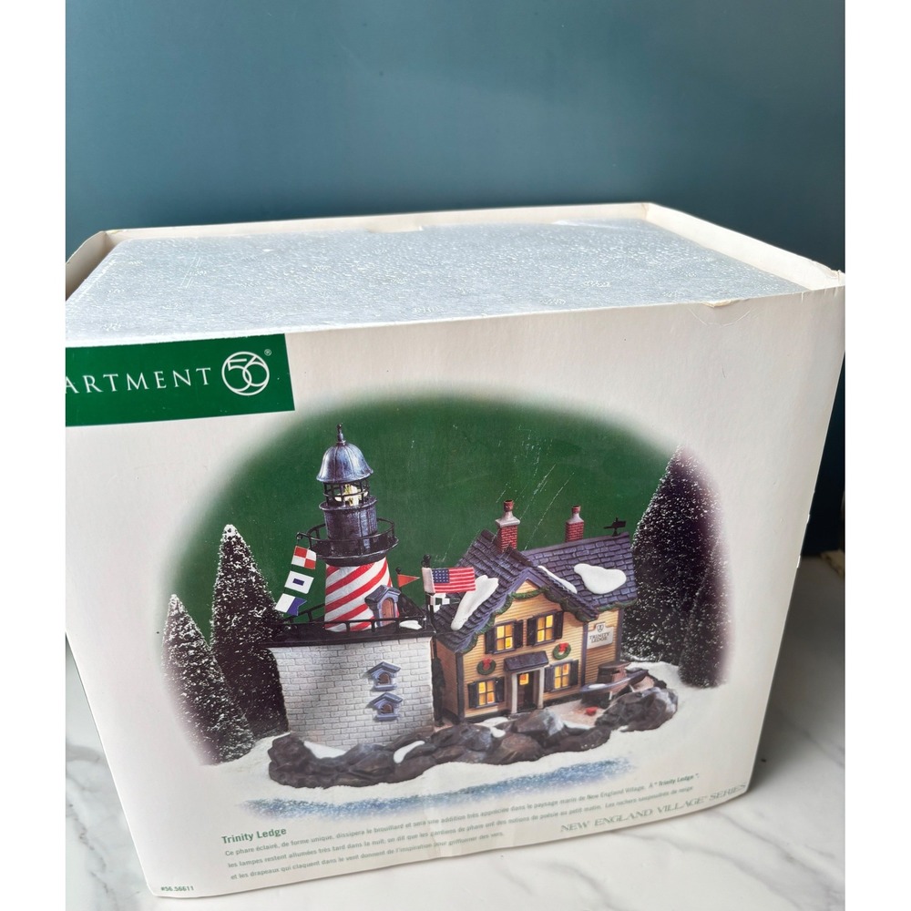 Dept 56 New England Village Trinity Ledge Lighthouse 56.56611 Christmas Village